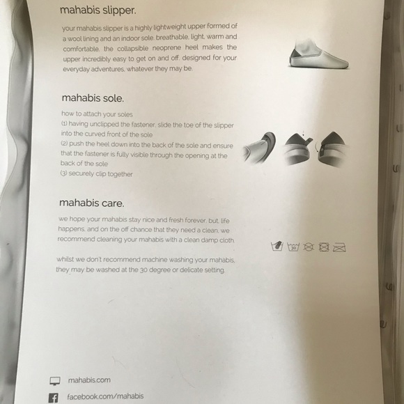 Mahabis grey slippers with grey and yellow changeable souls. EUC - Picture 10 of 11